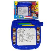 Color Tablet Azul Mesinha Pintura Lápis de Cor BS Toys