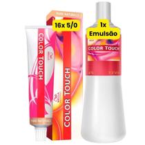 Color Touch Tonalizante 16X 5/0 Castanho Claro + 1X E. 4% Lt Color Touch Tonalizante 16X 5/0 Castanho Claro + 1X E. 4% Lt