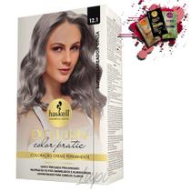 Coloracao 12.1 Haskell Excllusiv Color Pratic Superclareador Cinza