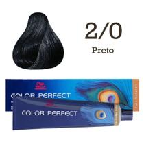 Coloração 2/0 Preto Color Perfect Wella Professionals