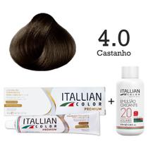 Coloração 4.0 Castanho + Oxi 20 Vol Itallian Color