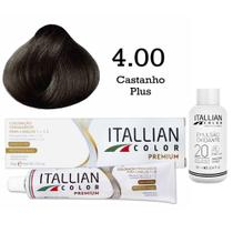 Coloração 4.00 Castanho Plus + Oxi 20 Vol Itallian Color Coloração 4.00 Castanho Plus + Oxi 20 Vol Itallian Color