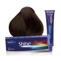 Coloração 4.77 Castanho Médio Marrom Shine Blue 50g