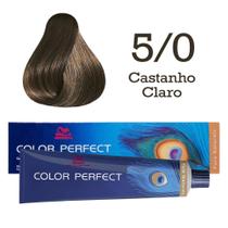 Coloração 5/0 Castanho Claro Color Perfect Wella Professionals