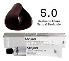 Coloração 5.0 Castanho Claro Natural Profundo Majirel L'Oréal