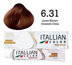 Coloração 6.31 Louro Escuro Dourado Cinza Itallian Color Coloração 6.31 Louro Escuro Dourado Cinza Itallian Color