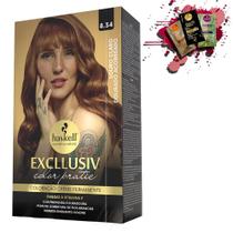 Coloracao 8.34 Haskell Excllusiv Color Pratic Louro Claro Dourado Acobreado Coloracao 8.34 Haskell Excllusiv Color Pratic Louro Claro Dourado Acobreado