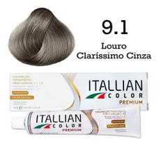 Coloração 9.1 Louro Claríssimo Cinza Itallian Color Coloração 9.1 Louro Claríssimo Cinza Itallian Color