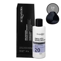 Coloração Acquaflora 2.0 60g + Água Oxigenada 20 Volumes 90ml Coloração Acquaflora 2.0 60g + Água Oxigenada 20 Volumes 90ml