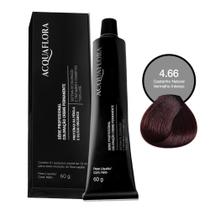 Coloração Acquaflora 4.66 Castanho Natural Vermelho Intenso 60g
