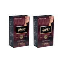 Coloraçao Acquaflora Hidra Gloss 6.26 Marsala-Kit C/2Un