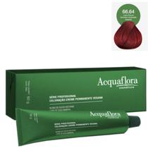 Coloração Acquaflora Vegana 66.64 Louro Escuro Vermelho 60g