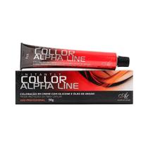 Coloração Alpha Line 6.1 Louro Escuro Cinza - ALPHA LINE COSMETICOS