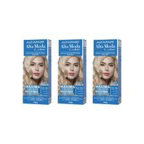 Coloraçao Alta Moda 12.10 Louro Platina Cin 150G-Kit C/3Un