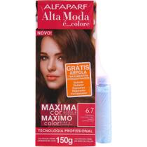 Coloração Alta Moda 6.7 Castanho Luminoso Claro Alfaparf 150g Coloração Alta Moda 6.7 Castanho Luminoso Claro Alfaparf 150g