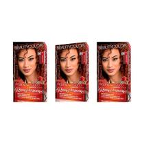 Coloraçao Beauty Color 86.74 Ruivo Caramelo-Kit 3Un