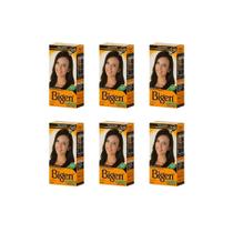 Coloraçao Bigen 58 Preto Natural - Kit Com 6Un Coloraçao Bigen 58 Preto Natural - Kit Com 6Un