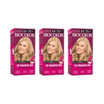 Coloraçao Biocolor Cr 9.0 Louro Super Clr-Kit C/3Un Coloraçao Biocolor Cr 9.0 Louro Super Clr-Kit C/3Un