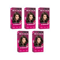 Coloraçao Biocolor Creme 5.3 Castanho Claro Dourado - 5Un