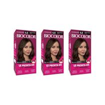 Coloraçao Biocolor Creme 6.0 Louro Escuro Classico-Kit C/3Un Coloraçao Biocolor Creme 6.0 Louro Escuro Classico-Kit C/3Un