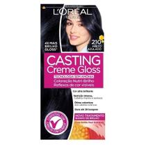 Coloração Casting Creme Gloss L'Oréal Paris - 210 Preto Azulado