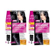 Coloraçao Casting Gloss 210 Preto ulado - Kit Com 2Un