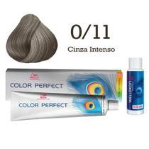 Coloração Color Perfect 0/11 Cinza Intenso + Emulsão Oxi 30 Welloxon Wella Coloração Color Perfect 0/11 Cinza Intenso + Emulsão Oxi 30 Welloxon Wella