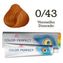 Coloração Color Perfect 0/43 Vermelho Dourado Wella Coloração Color Perfect 0/43 Vermelho Dourado Wella