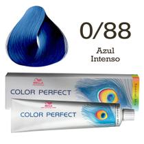 Coloração Color Perfect 0/88 Azul Intenso Wella