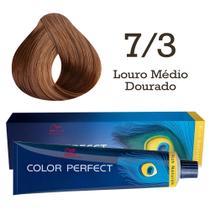 Coloração Color Perfect 7/3 Louro Médio Dourado Wella Coloração Color Perfect 7/3 Louro Médio Dourado Wella