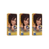 Coloraçao Cor&Ton 5.74 Marrom Acobreado 50G-Kit C/3