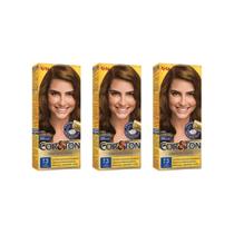 Coloraçao Cor&Ton 7.3 Louro Dourado 50g-Kit C/3