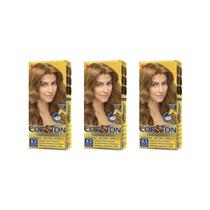 Coloraçao Cor&Ton 8.3 Louro Claro Dourado 50g-Kit C/3