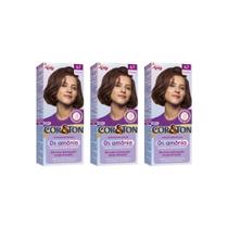 Coloraçao Cor&Ton Sem Amonia 6.7 Chocolate-Kit C/3Un