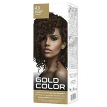 Coloração Creme 4.0 Castanho Natural Gold Color Coloração Creme 4.0 Castanho Natural Gold Color