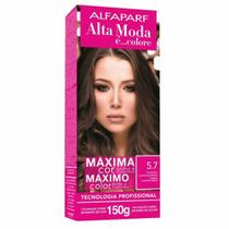 Coloração Creme 5.7 Castanho Luminoso Médio Alta Moda - Alfaparf Coloração Creme 5.7 Castanho Luminoso Médio Alta Moda - Alfaparf