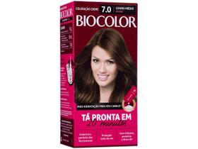 Coloração Creme 7.0 Loiro Natural Mini Biocolor