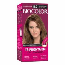 Coloração Creme 8.0 Louro Claro Tá Com Tudo - Biocolor