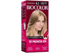 Coloração Creme 8.1 Louro Cinza Claro Estiloso - Biocolor Coloração Creme 8.1 Louro Cinza Claro Estiloso - Biocolor