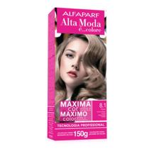Coloração Creme 8.1 Vison Louro Claro Cinza Alta Moda Coloração Creme 8.1 Vison Louro Claro Cinza Alta Moda