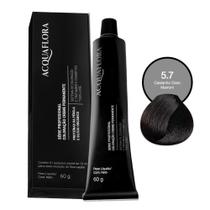 Coloração Creme Acquaflora 5.7 Castanho Claro Marrom 60g Coloração Creme Acquaflora 5.7 Castanho Claro Marrom 60g