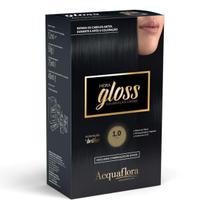 Coloração Creme Acquaflora Kit Hidra Gloss 1.0 Preto Coloração Creme Acquaflora Kit Hidra Gloss 1.0 Preto