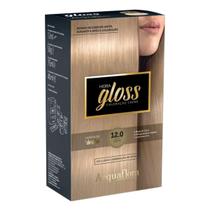 Coloração Creme Acquaflora Kit Hidra Gloss 12.0 Louro Especial