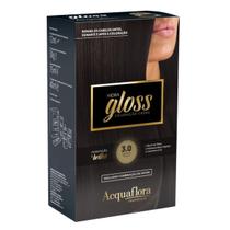 Coloração Creme Acquaflora Kit Hidra Gloss 3.0 Castanho