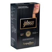 Coloração Creme Acquaflora Kit Hidra Gloss 4.0 Castanho