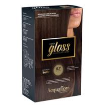 Coloração Creme Acquaflora Kit Hidra Gloss 6.7 Chocolate