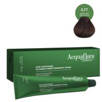 Coloração Creme Acquaflora Vegana 5.77 Castanho Claro Marrom Intenso 60g