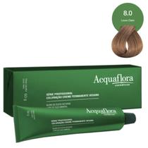 Coloração Creme Acquaflora Vegana 8.0 Louro Claro 60G