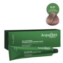 Coloração Creme Acquaflora Vegana 8.21 Louro Claro Irisado Acinzentado 60g