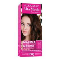 Coloração Creme Alta Moda 6.35 Chocolate Louro Escuro Dourado Acaju - Alfaparf Coloração Creme Alta Moda 6.35 Chocolate Louro Escuro Dourado Acaju - Alfaparf